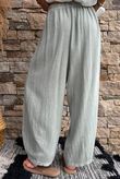 Lina Linen Blend Barrel Pant Washed Khaki
